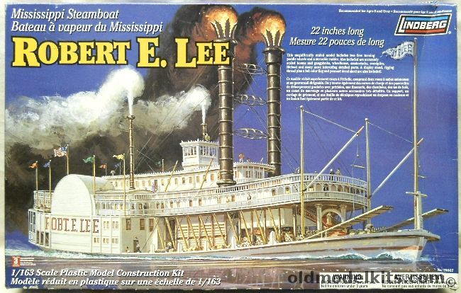 Lindberg 1/163 Robert E. Lee Mississippi Steamboat - (ex Pyro / ex Life-Like), 70867 plastic model kit